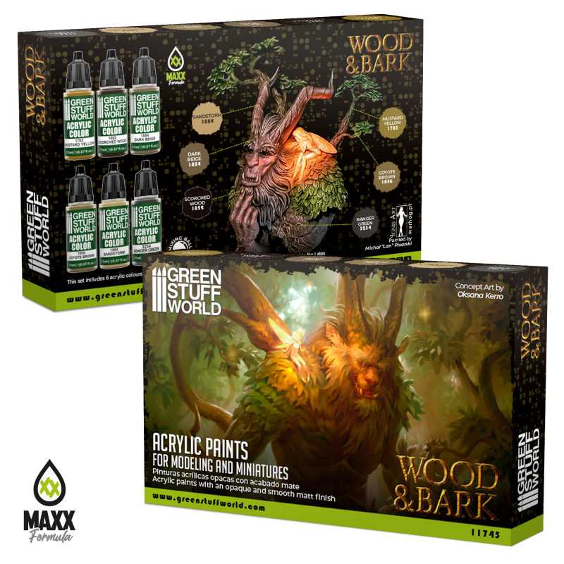 Green Stuff World Paint Set - WOOD n BARK - Image 3