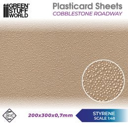 Green Stuff World - Plasticard - Cobblestone-Roadway - Image 2
