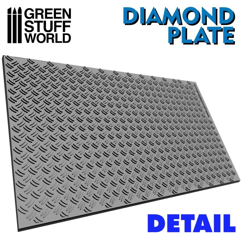 Green Stuff World Rolling Pin Diamond Plate - Image 2