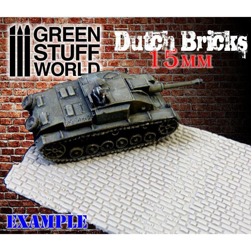 Green Stuff World Rolling Pin DUTCH Bricks 15mm - Image 2