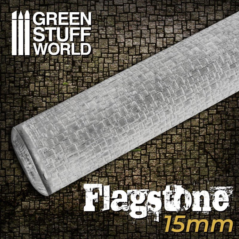 Green Stuff World Rolling Pin Flagstone 15mm - Image 2