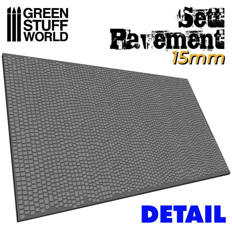 Green Stuff World Rolling Pin Sett Pavement 15mm - Image 2
