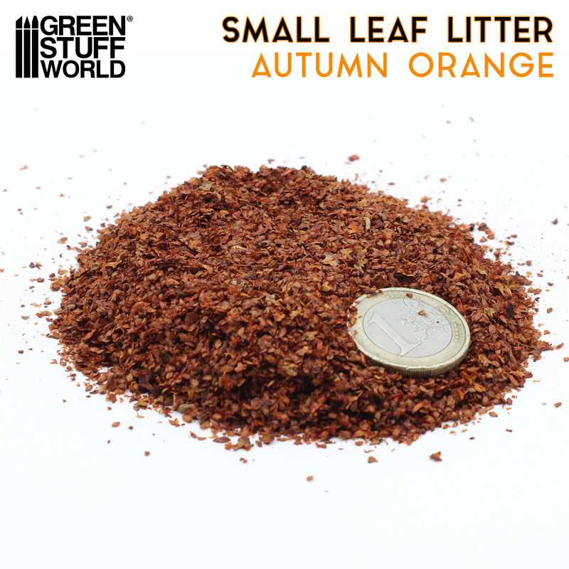 Green Stuff World Small Leaf Litter - Autumn Orange - Image 2