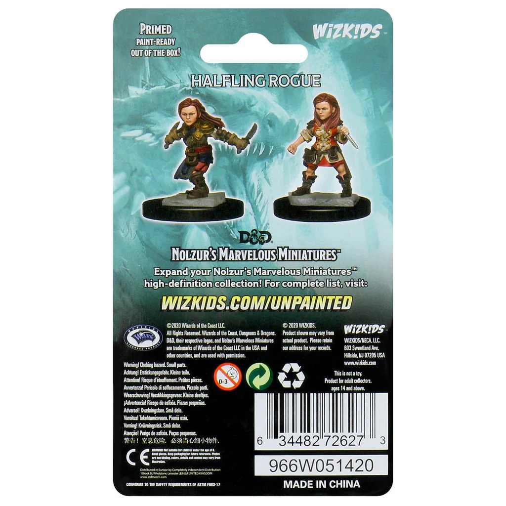 Halfling Female Rogue: D&D Nolzur's Marvelous Unpainted Miniatures (W1) 100D&D - Image 2