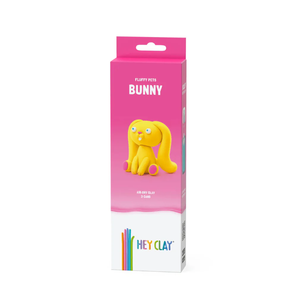 Hey Clay Claymates Animals - Bunny (3 Cans)