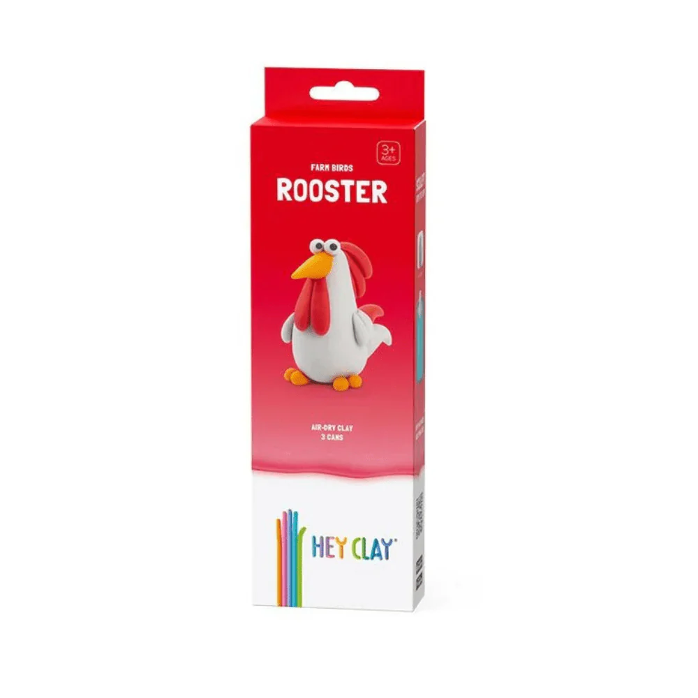 Hey Clay Claymates Animals - Rooster (3 Cans)