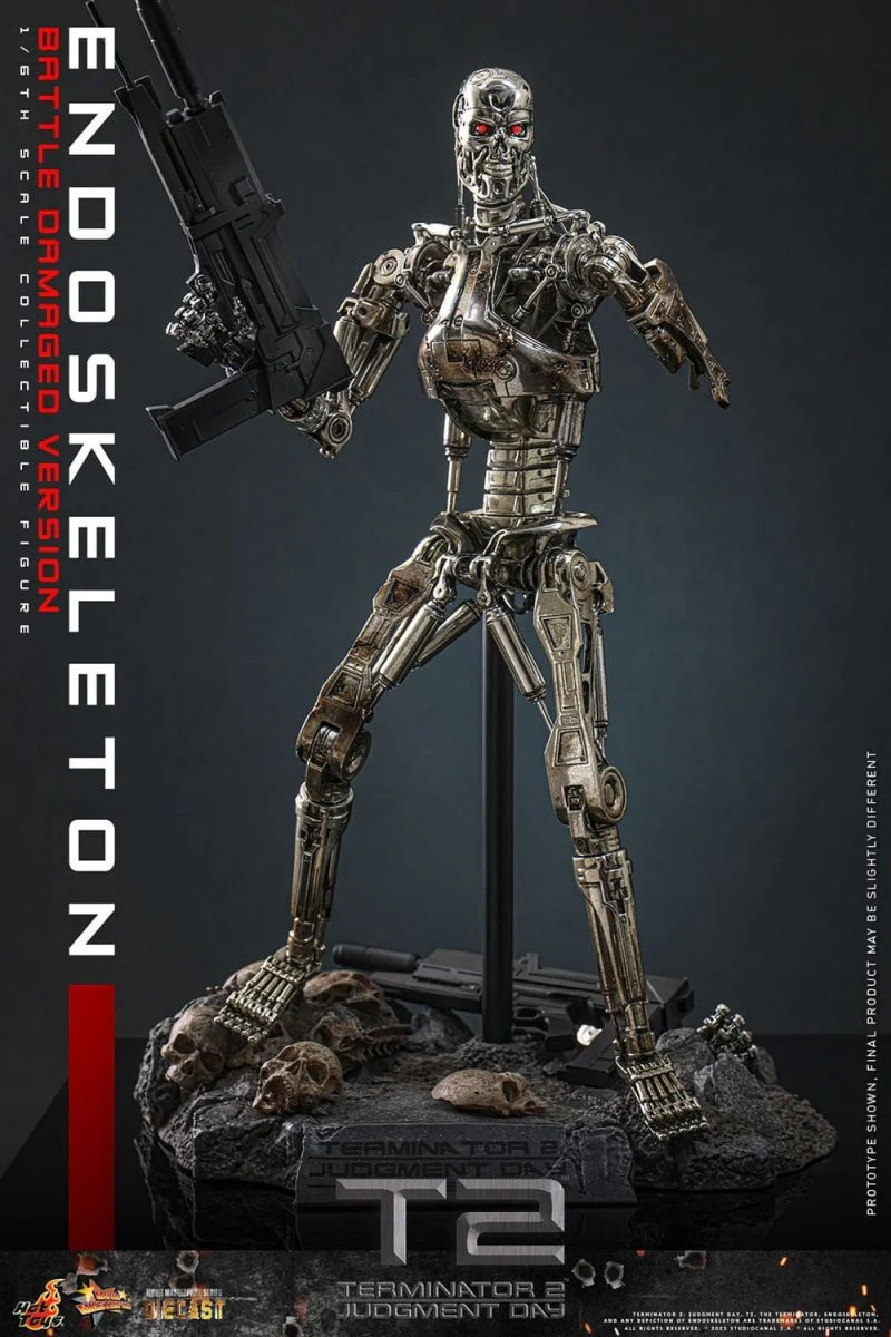 Hot Toys Terminator 2: Endoskeleton (Battle Damaged Version) 31cm - Image 14