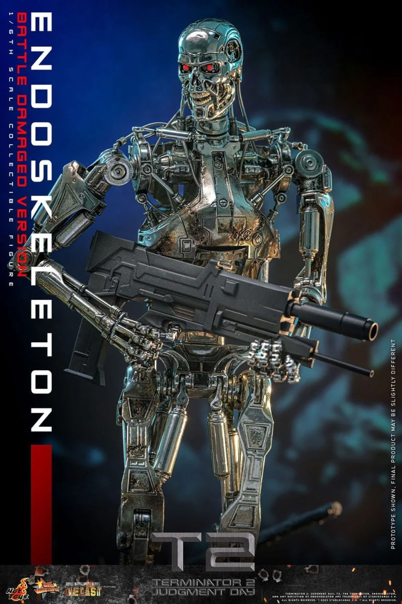 Hot Toys Terminator 2: Endoskeleton (Battle Damaged Version) 31cm - Image 18