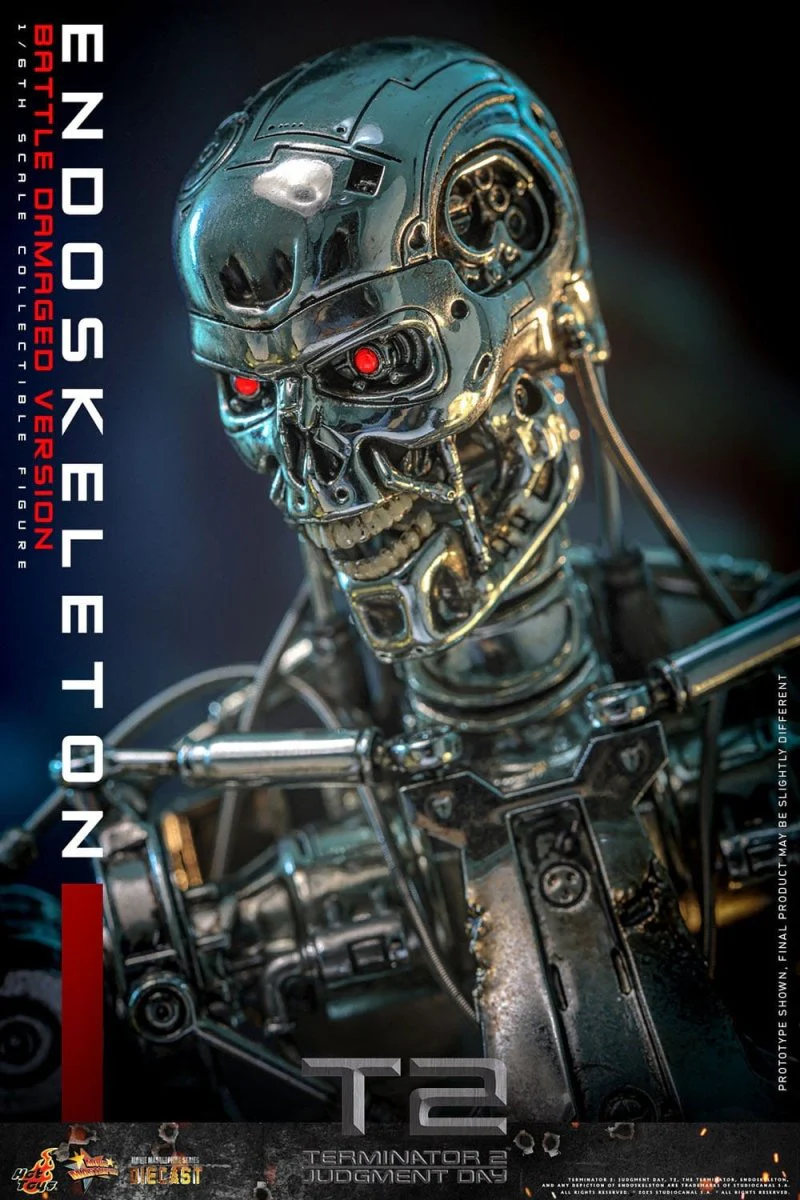 Hot Toys Terminator 2: Endoskeleton (Battle Damaged Version) 31cm - Image 3