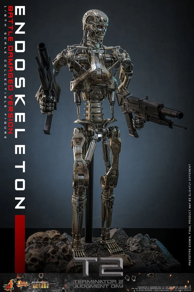 Hot Toys Terminator 2: Endoskeleton (Battle Damaged Version) 31cm - Image 6