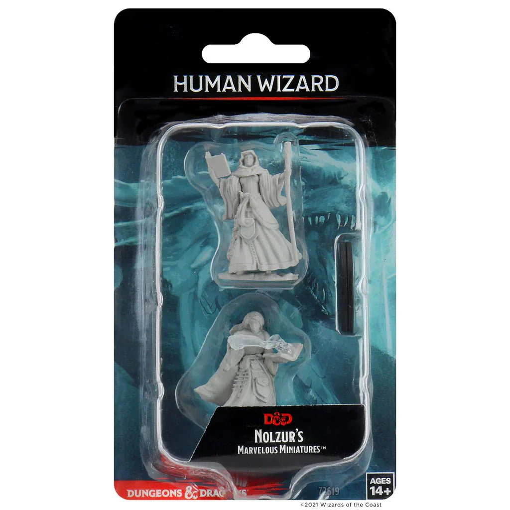 Human Female Wizard: D&D Nolzur's Marvelous Unpainted Miniatures (W1) 100D&D