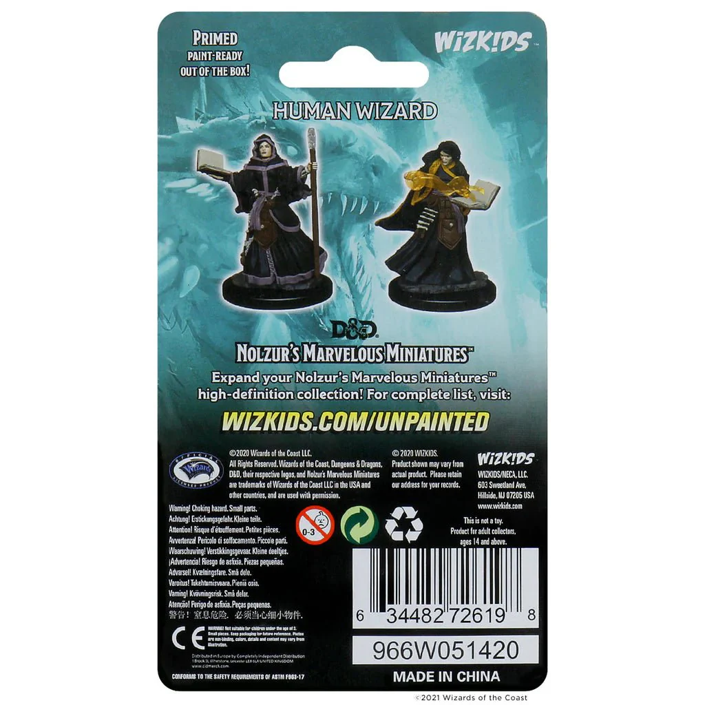Human Female Wizard: D&D Nolzur's Marvelous Unpainted Miniatures (W1) 100D&D - Image 2