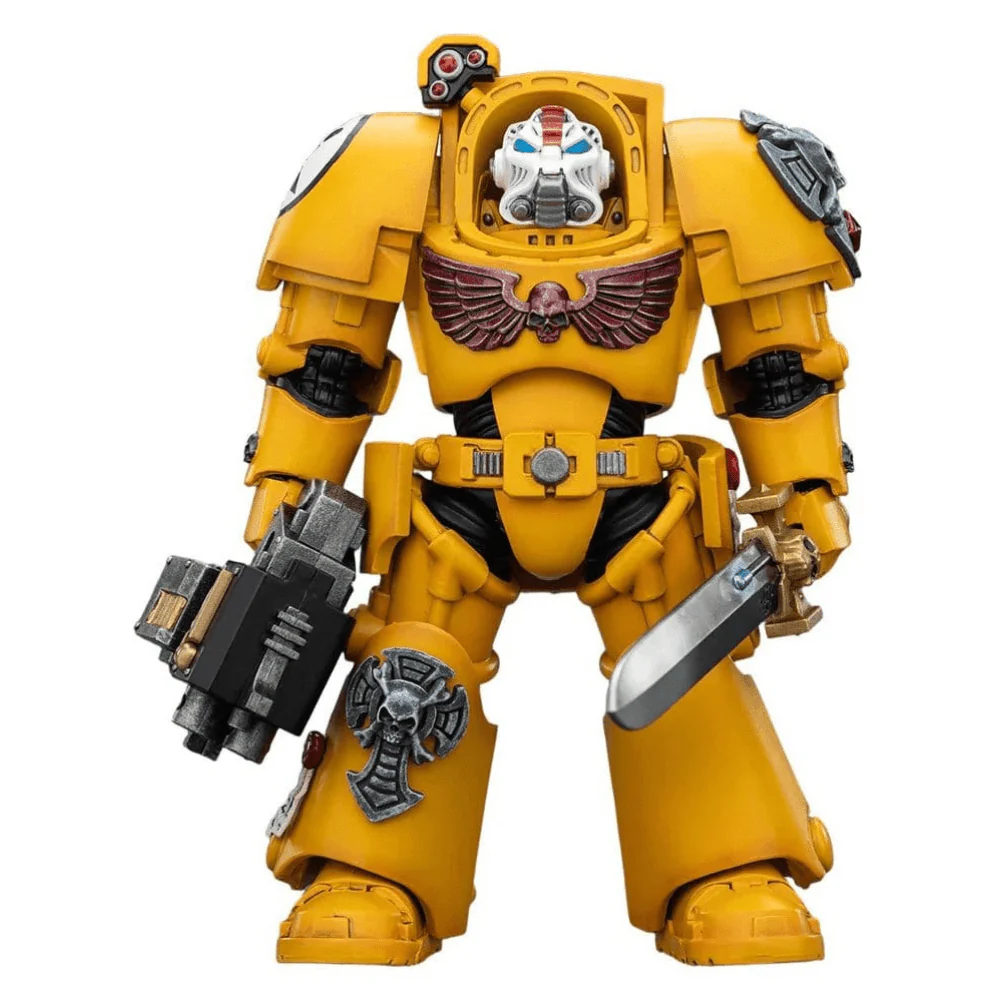 Joy Toy Warhammer 40k: Imperial Fists Terminator 1 with Power Sword and Storm Bolter 14cm