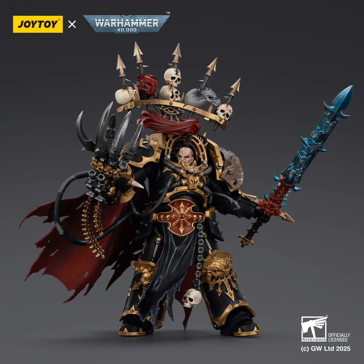 Joy Toy Warhammer 40k: Black Legion Abaddon the Despoiler with Drach'nyen and the Talo 16cm - Image 16