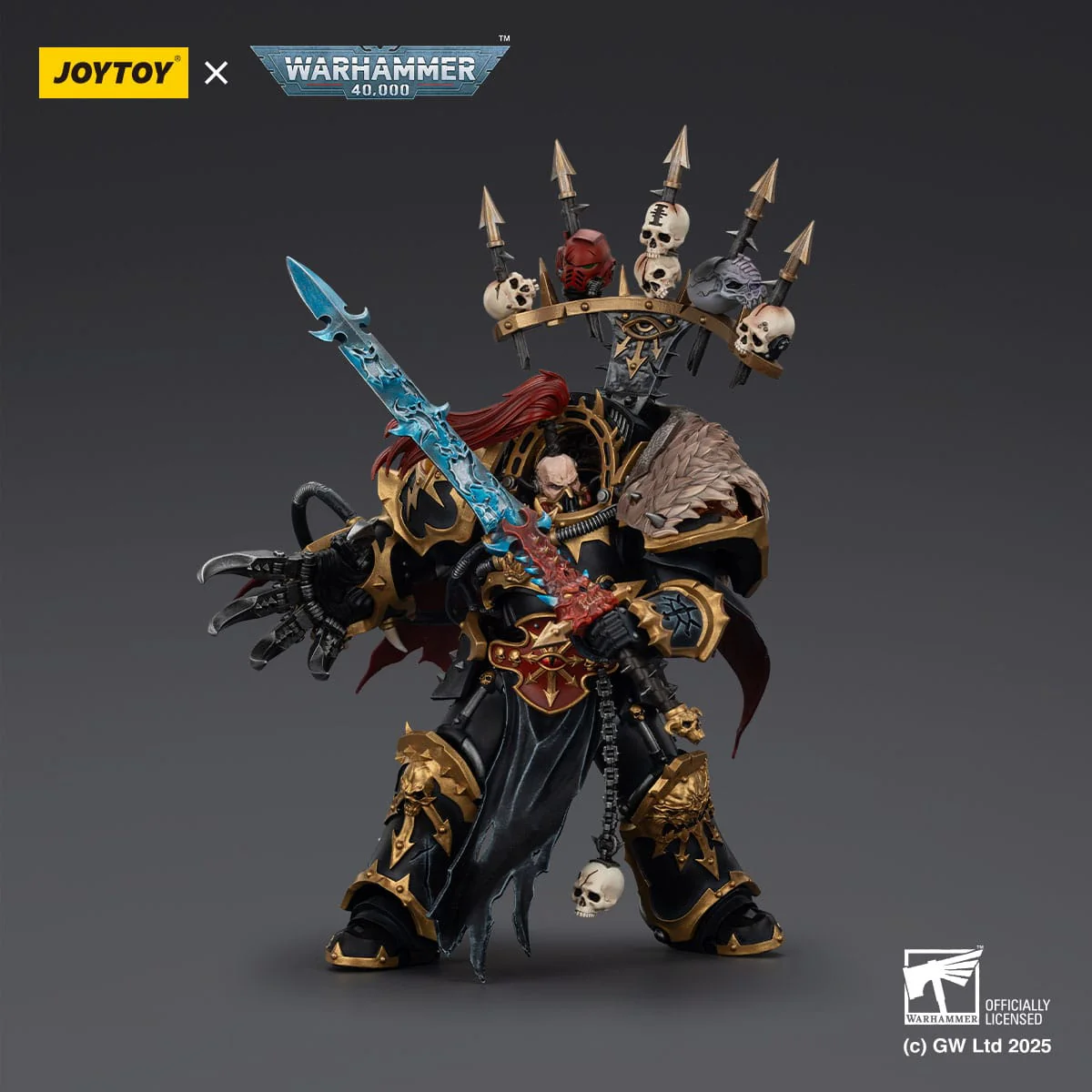 Joy Toy Warhammer 40k: Black Legion Abaddon the Despoiler with Drach'nyen and the Talo 16cm - Image 17