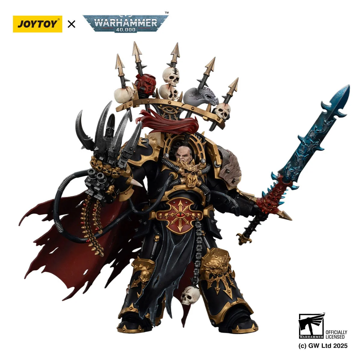 Joy Toy Warhammer 40k: Black Legion Abaddon the Despoiler with Drach'nyen and the Talo 16cm - Image 3