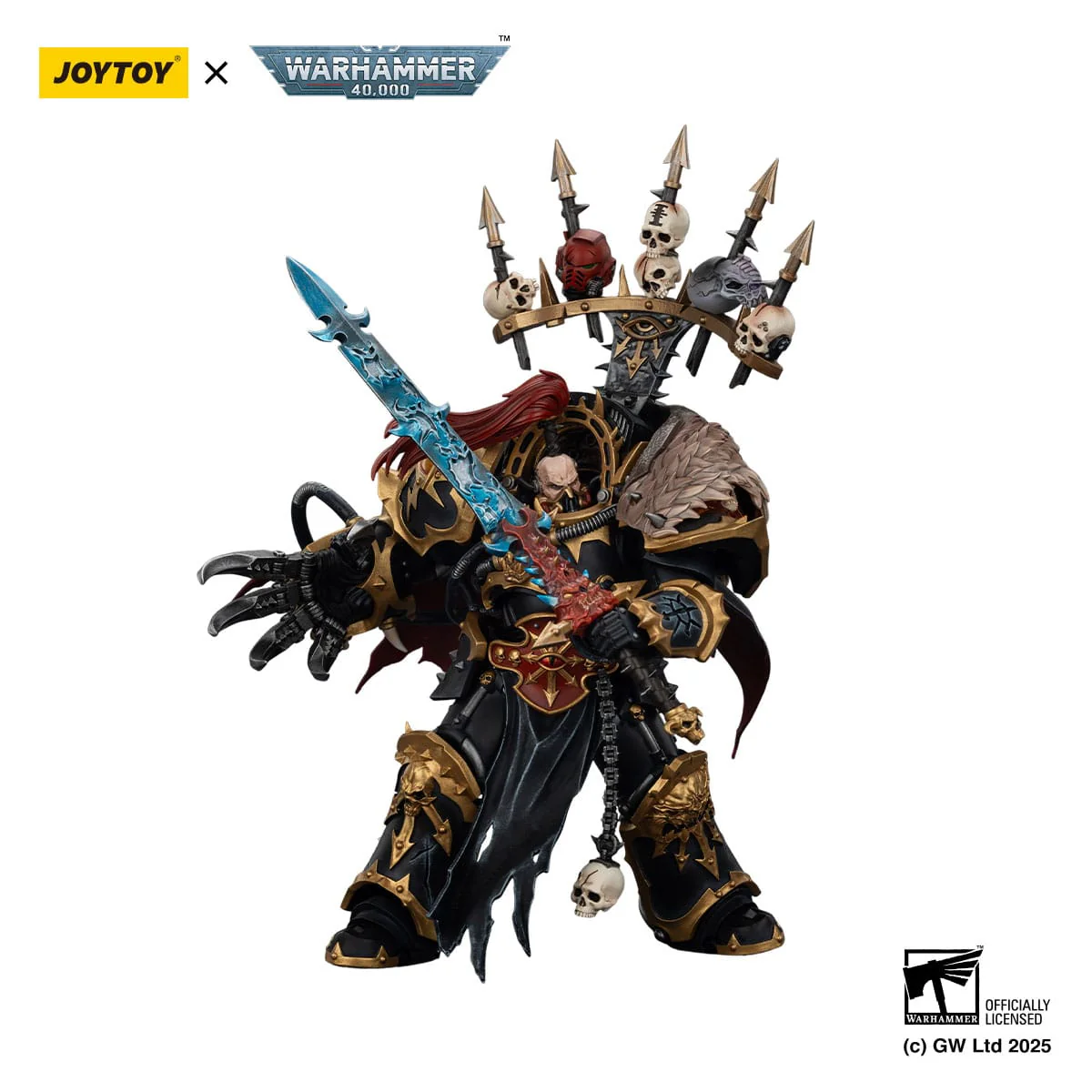 Joy Toy Warhammer 40k: Black Legion Abaddon the Despoiler with Drach'nyen and the Talo 16cm - Image 4