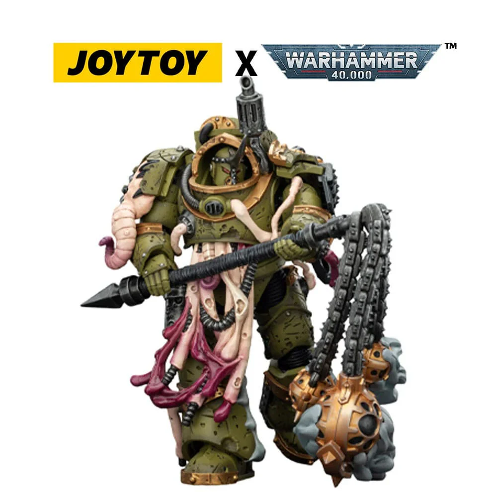 Joy Toy Warhammer 40k: Death Guard Blightlord Terminator 2 with Flail of Corruption 14cm - Image 7
