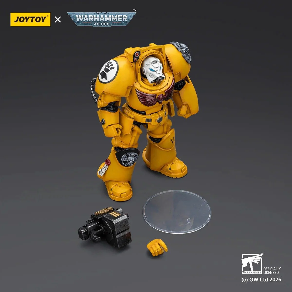 Joy Toy Warhammer 40k: Imperial Fists Terminator 2 with Power Fist and Storm Bolter 14cm - Image 2