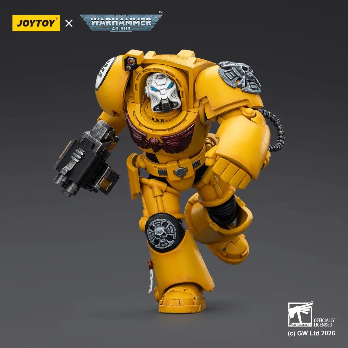 Joy Toy Warhammer 40k: Imperial Fists Terminator 2 with Power Fist and Storm Bolter 14cm - Image 3