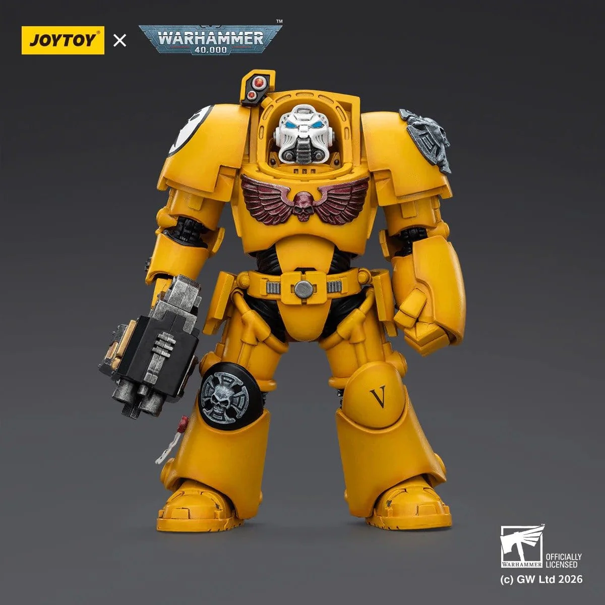 Joy Toy Warhammer 40k: Imperial Fists Terminator 2 with Power Fist and Storm Bolter 14cm - Image 5