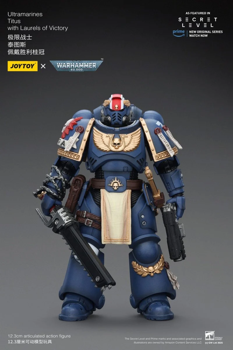 Joy Toy Warhammer 40k: Ultramarines Titus with Laurels of Victory 13cm - Image 11