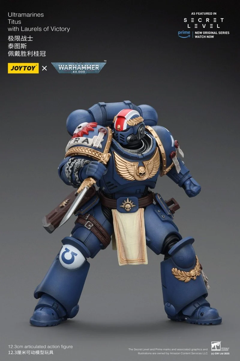 Joy Toy Warhammer 40k: Ultramarines Titus with Laurels of Victory 13cm - Image 7