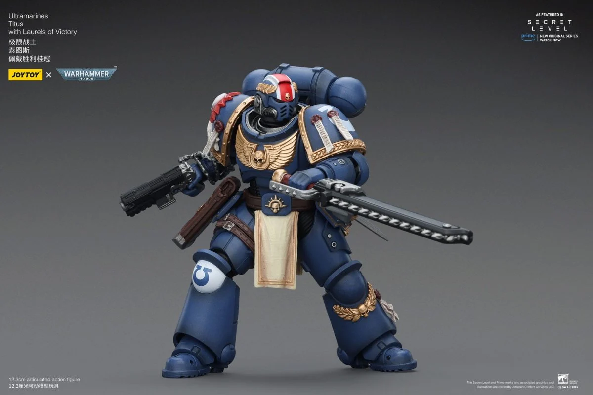 Joy Toy Warhammer 40k: Ultramarines Titus with Laurels of Victory 13cm - Image 8