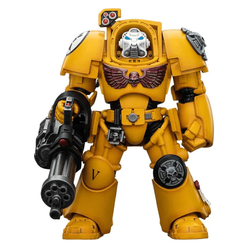 Joy Toy Warhammer 40k: Imperial Fists Terminator 3 with Power Fist and Assault Cannon 14cm