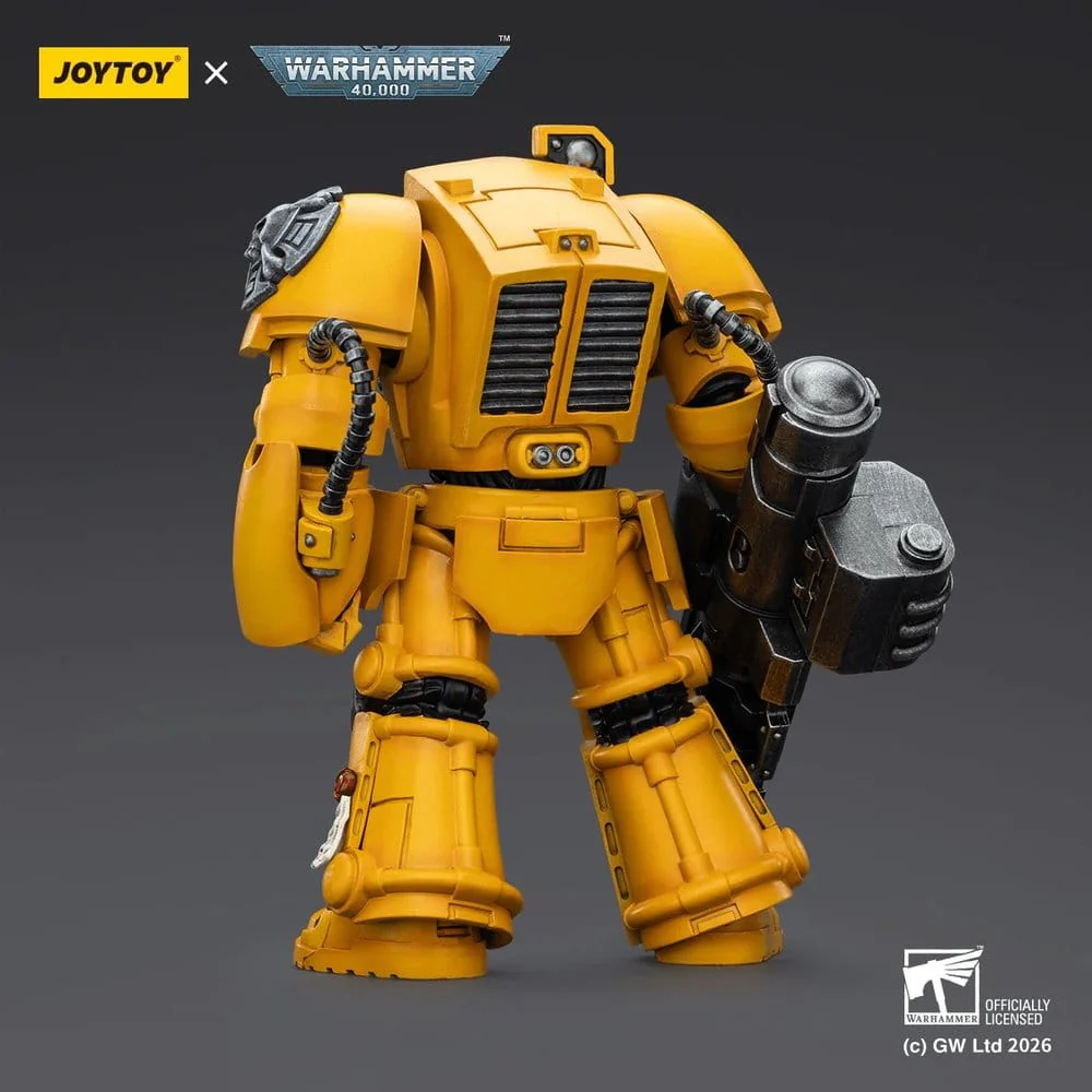 Joy Toy Warhammer 40k: Imperial Fists Terminator 3 with Power Fist and Assault Cannon 14cm - Image 6