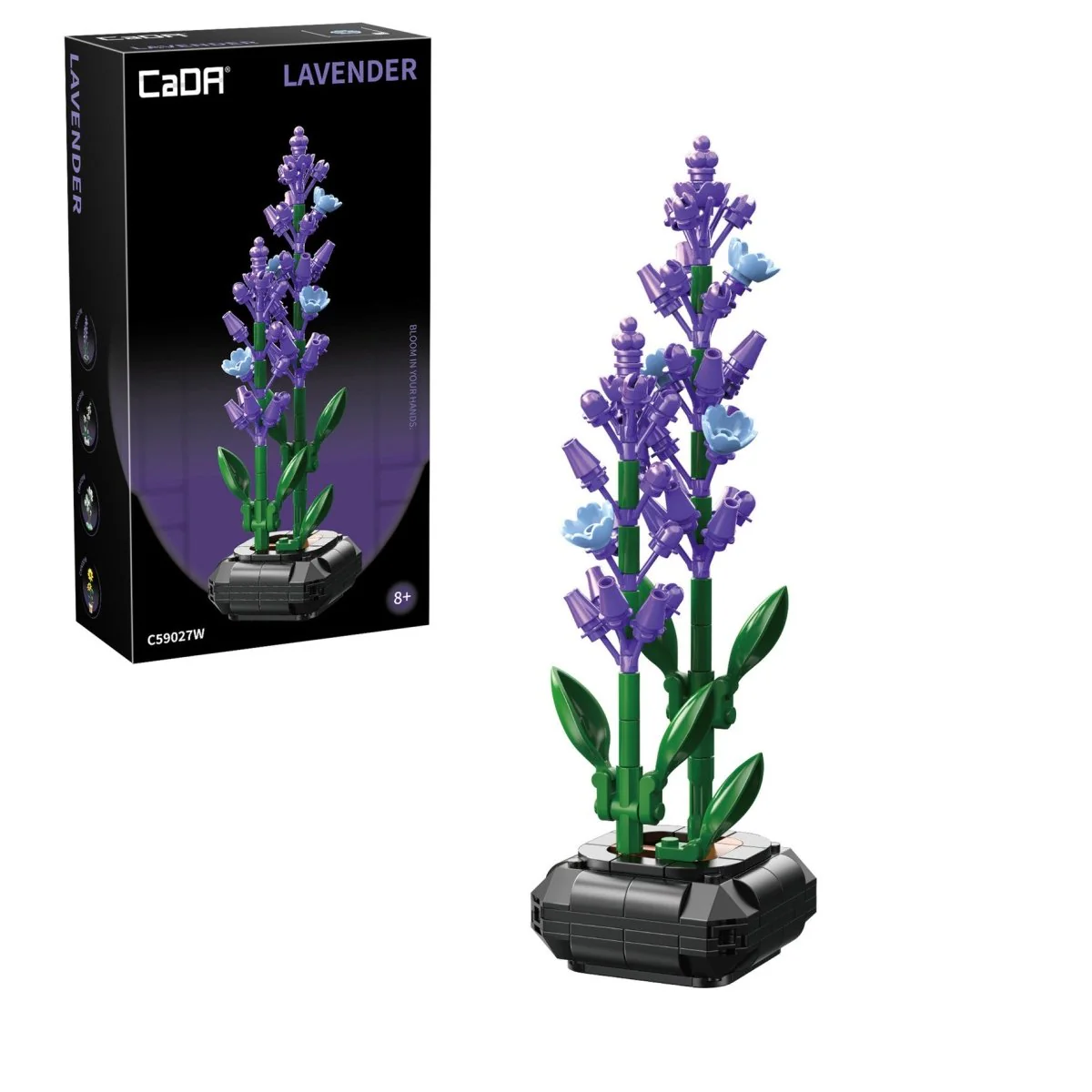 CaDA Lavender Building Block Planter - 205 pcs