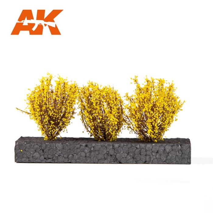 LIGHT YELLOW BUSHES 4-6cm -1:35 / 75 Mm / 90 Mm (AK8218) - Image 2