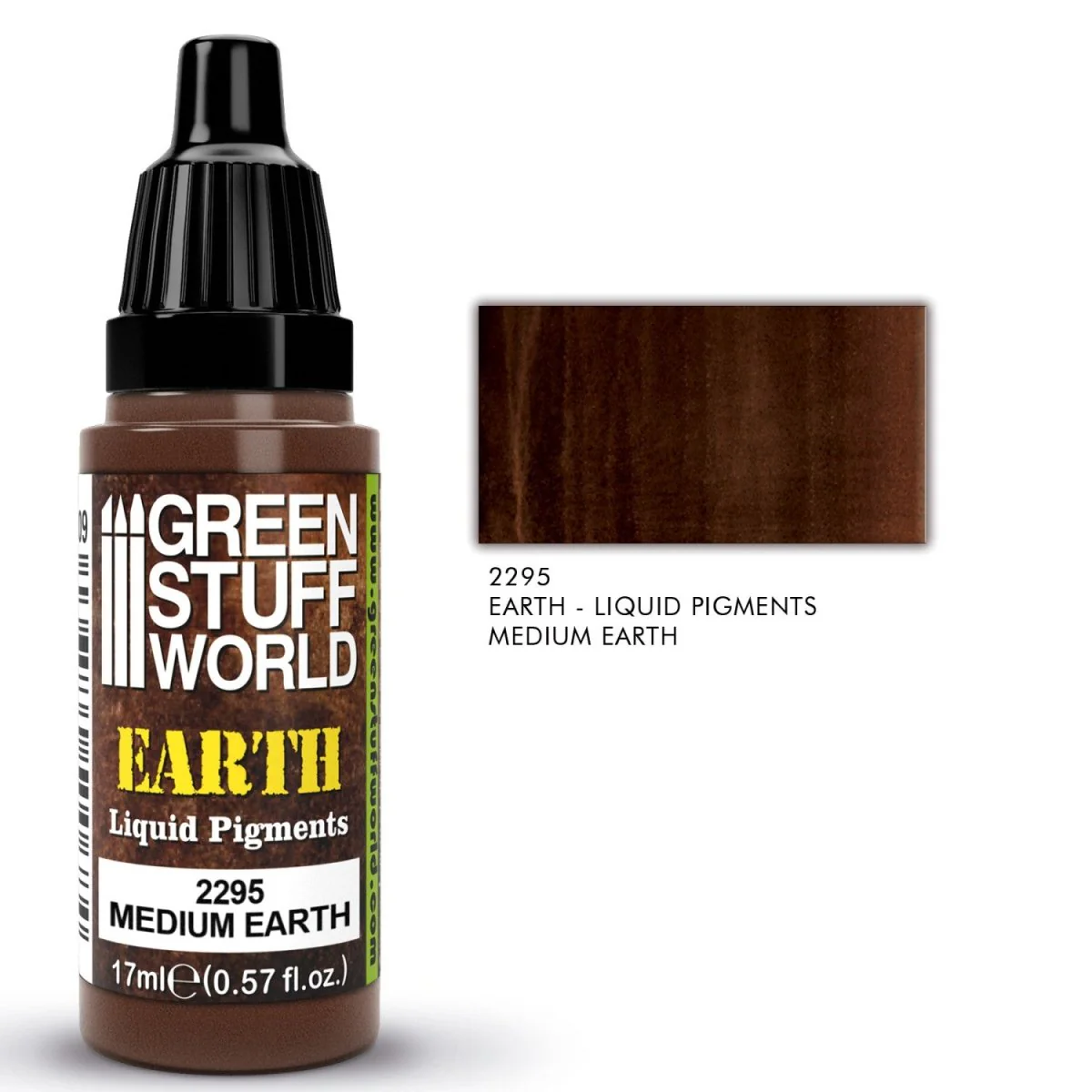 Green Stuff World Liquid Pigments - Medium Earth 17ml
