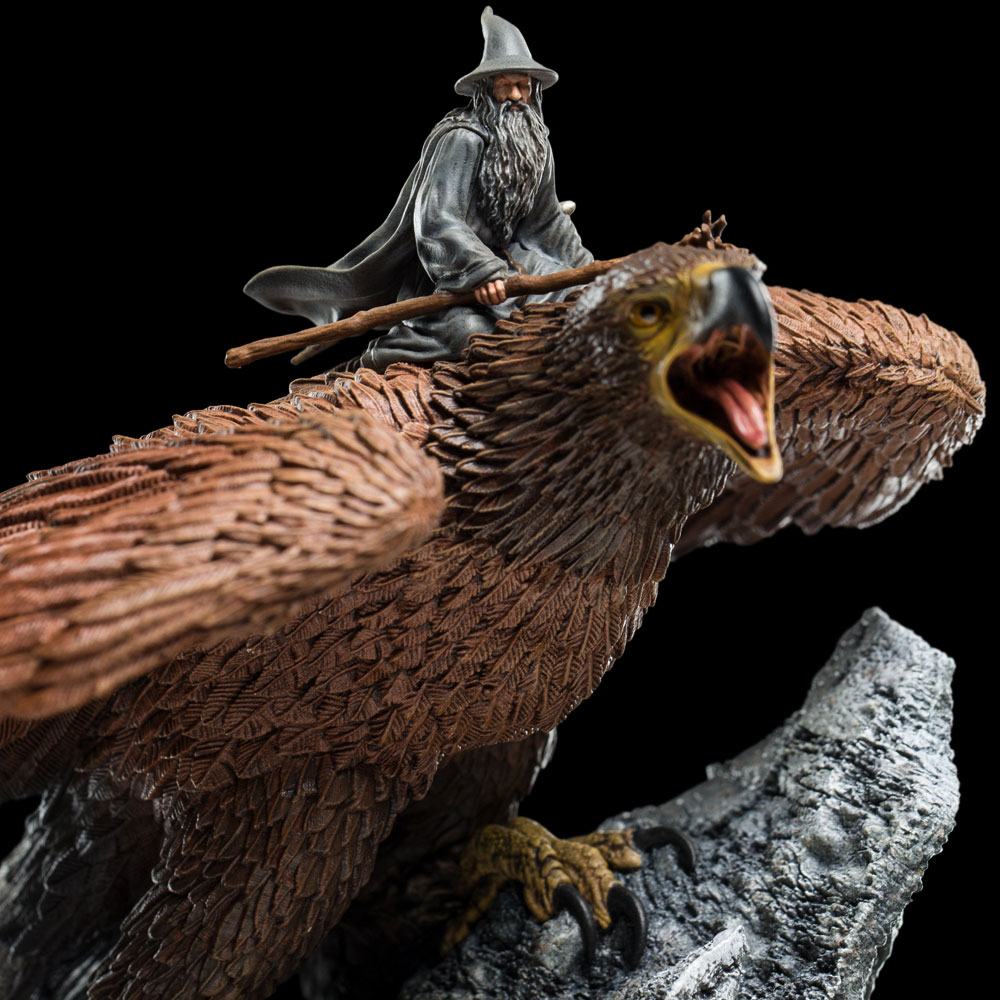 Lord of the Rings Statue Gandalf on Gwaihir 15cm ETA 28 Days - Image 2