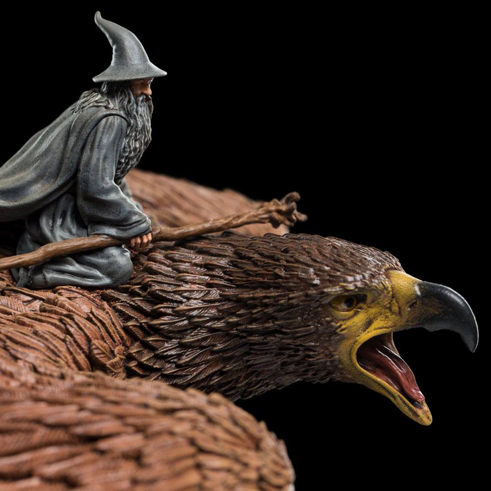 Lord of the Rings Statue Gandalf on Gwaihir 15cm ETA 28 Days - Image 5