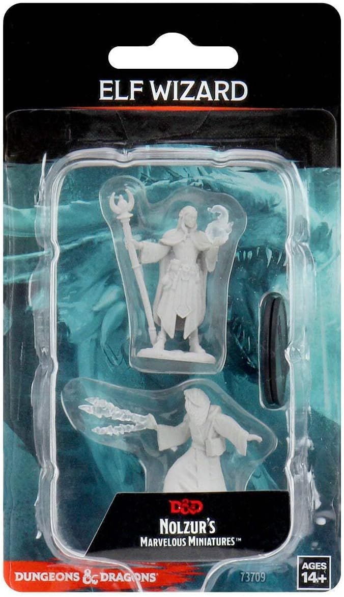 Male Elf Wizard: D&D Nolzur's Marvelous Unpainted Miniatures (W9) 100D&D - Image 3