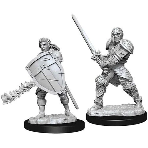 Male Human Fighter: D&D Nolzur's Marvelous Unpainted Miniatures (W8)