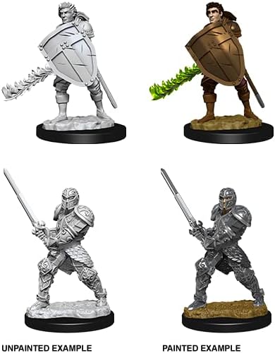 Male Human Fighter: D&D Nolzur's Marvelous Unpainted Miniatures (W8) - Image 2