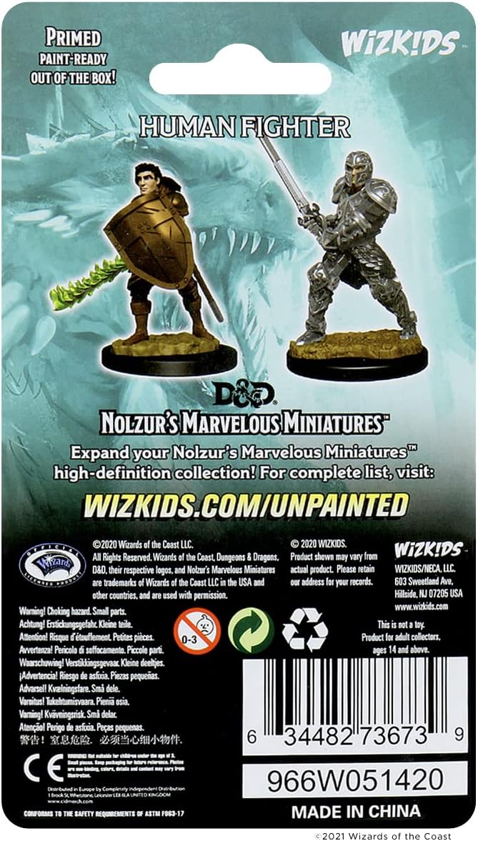 Male Human Fighter: D&D Nolzur's Marvelous Unpainted Miniatures (W8) - Image 4
