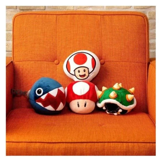 Mario Kart Mocchi-Mocchi Plush Figures 15cm - Chain Dog, Toad, Green Shell, Red Toad - Image 2