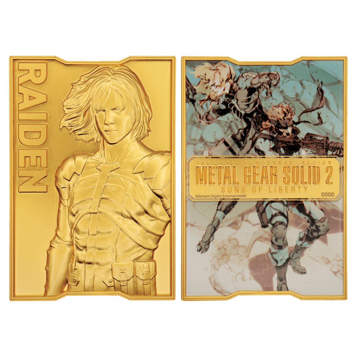 Metal Gear Solid 2 - 24k Gold Plated Raiden Ingot - Image 2