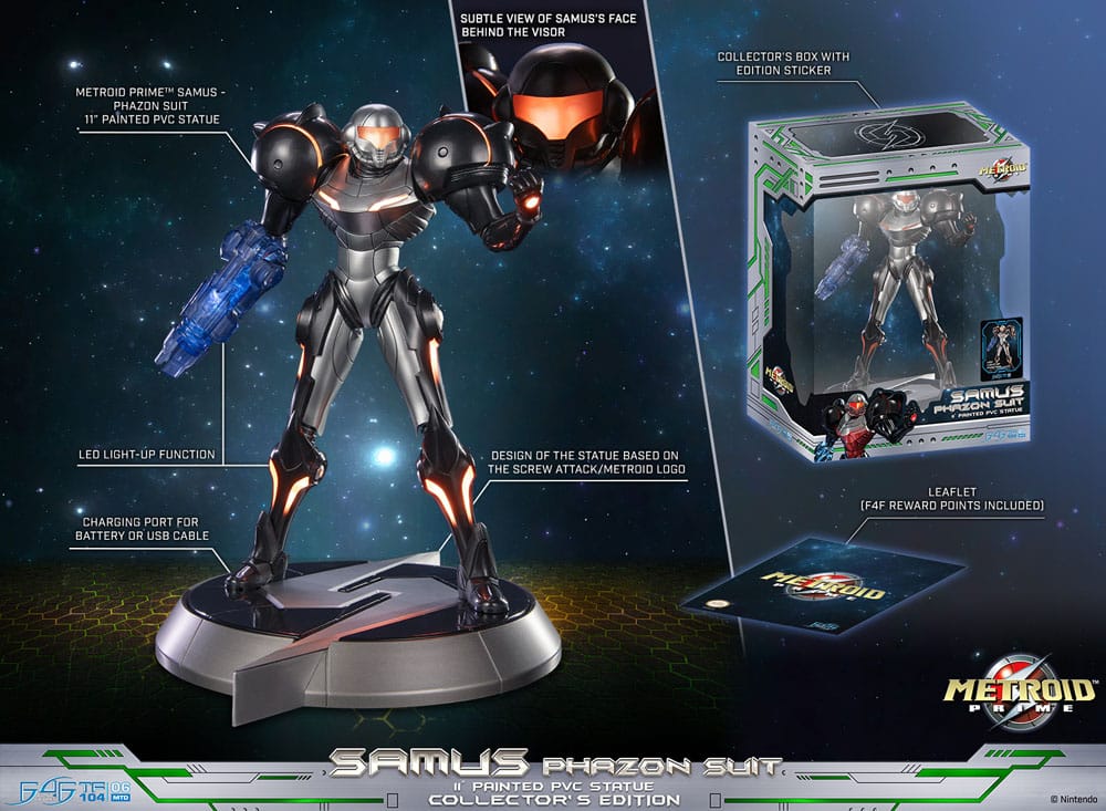 Metroid Prime PVC Statue Samus Phazon Suit Collector´s Edition 28cm - Image 19