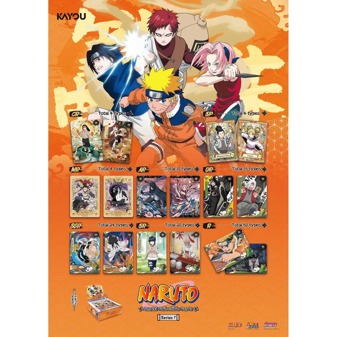 NARUTO - Smriti Collectible Cards - Earth Scroll Foil Booster Pack - Image 3