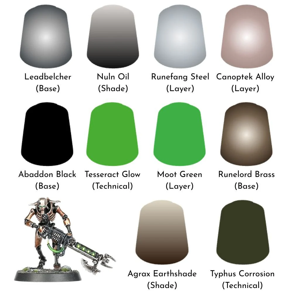 Necrons: Essential Paints – 10 Colour Set