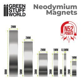 Neodymium Magnets 2x1mm - 50 units (N52) - Image 3