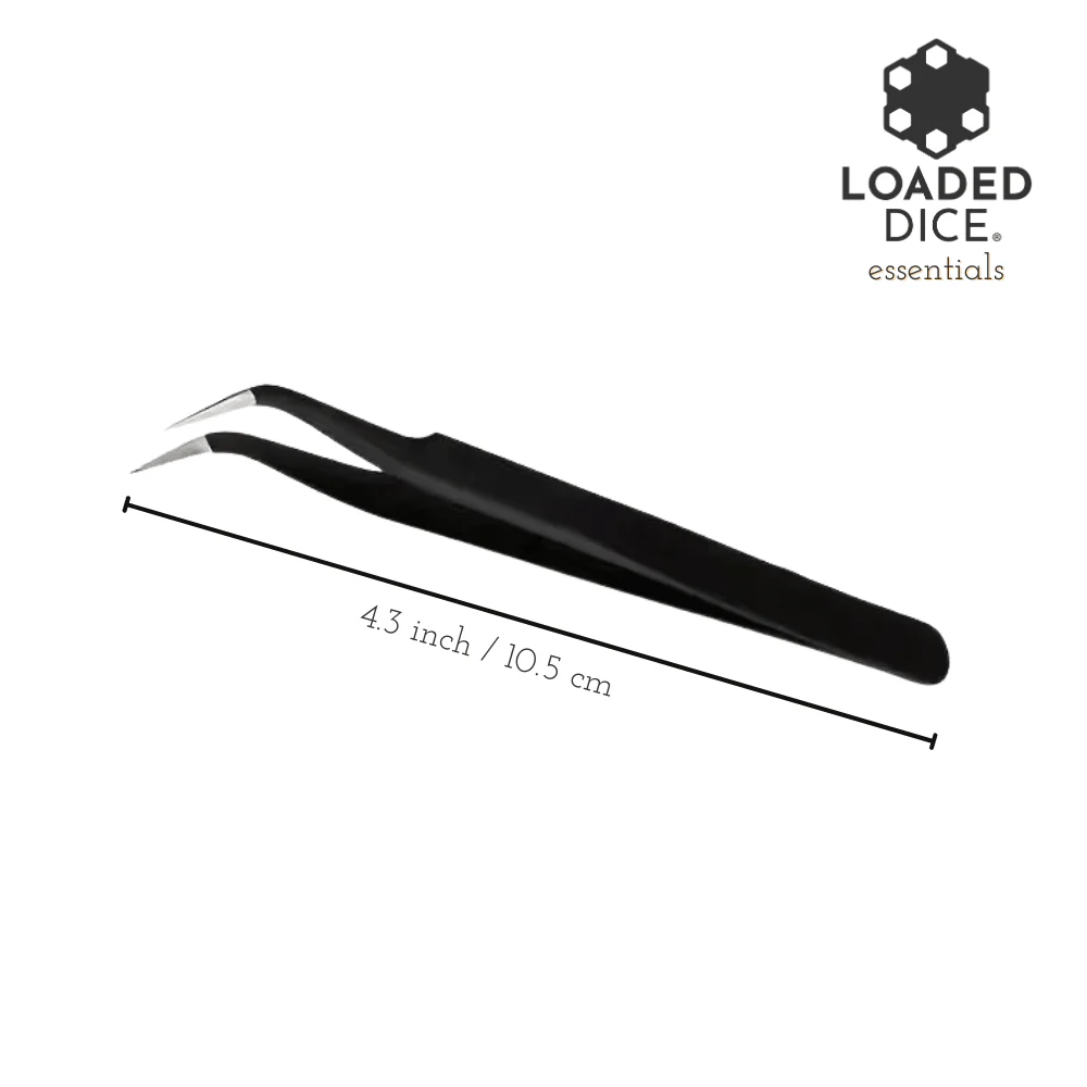 Loaded Dice Essentials - Precision Black Metal Tweezers - Image 2