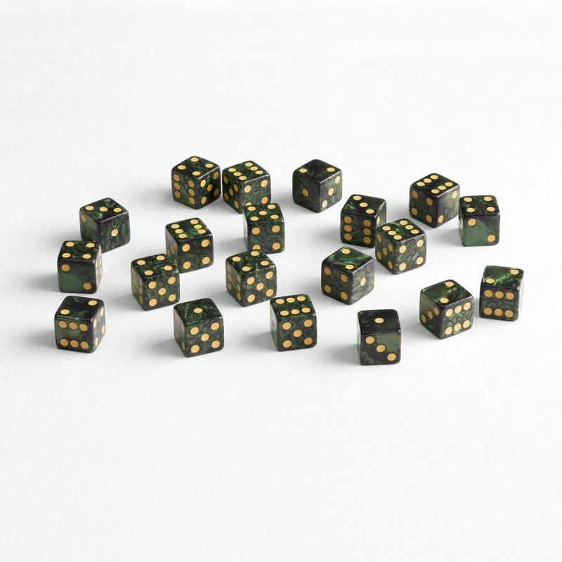 Q Workshop Dice Set Full Pack D6 Green (20) - Image 3