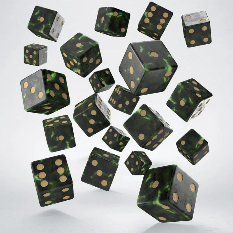 Q Workshop Dice Set Full Pack D6 Green (20) - Image 4