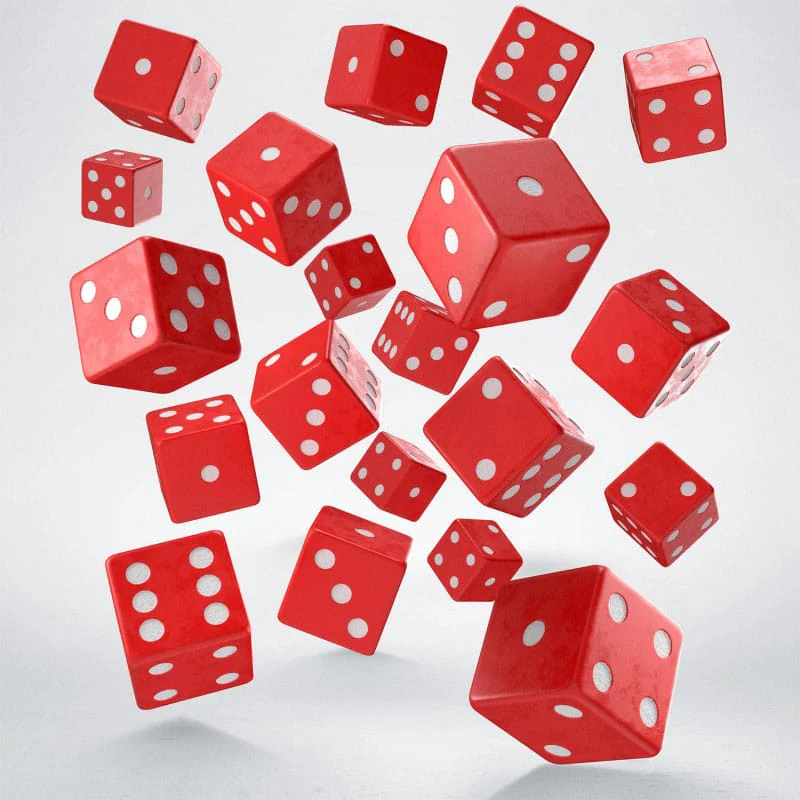 Q Workshop Dice Set Full Pack D6 Red (20) - Image 4