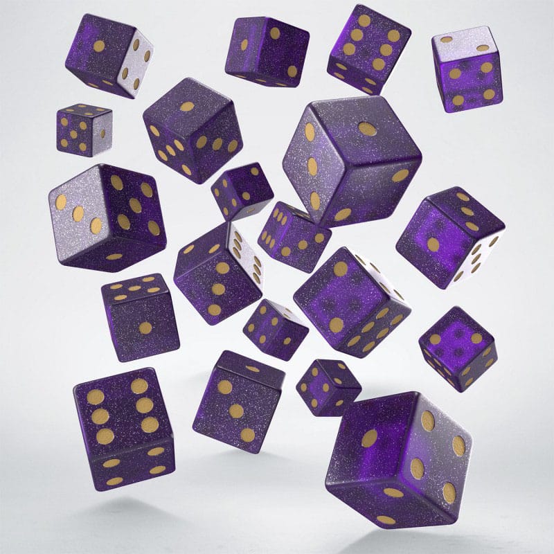 Q Workshop Dice Set Full Pack D6 Shimmering Purple (20) - Image 4